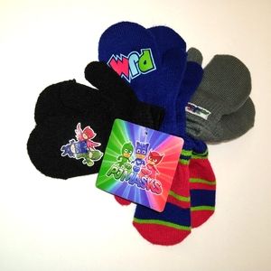 PJ Masks 4 Pair Mitten Set Boys Child Toddler